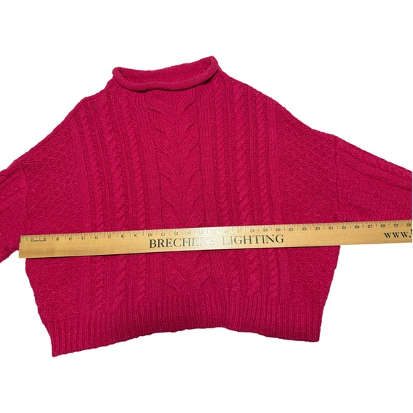 Pilcro from Anthropologie pink cable sweater. Size M. NWOT! - Picture 7 of 14